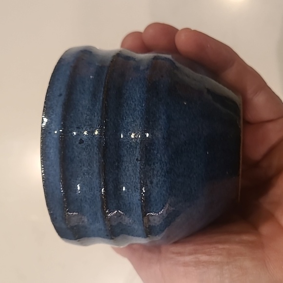 Handmade Blue Pottery - Picture 2 of 6